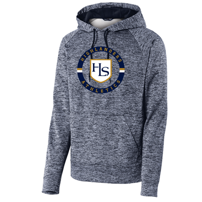 HS104/ST225<br>Mens - PosiCharge Electric Heather Fleece Hooded Pullover