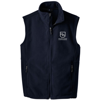 Size Chart for Port Authority F219 Value Fleece Vest 