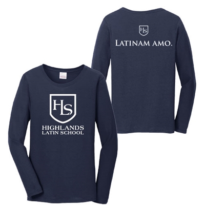 HS202/G5400L<br>Women's - "I Love Latin" Long Sleeved Shirt